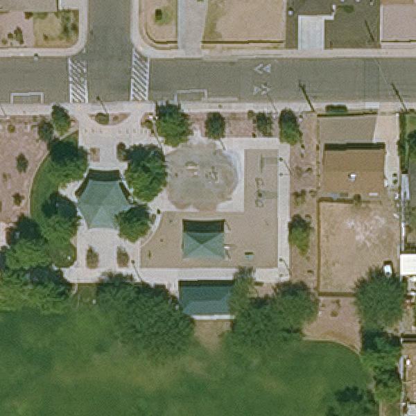 Aerial view of Esquer Park Playground