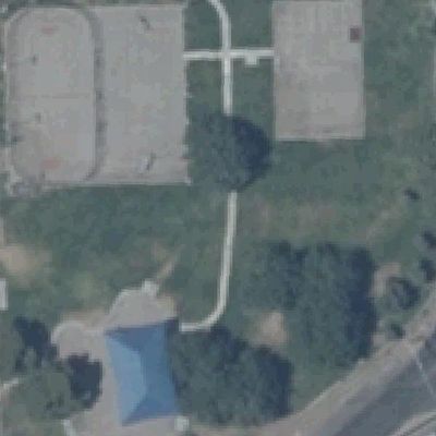 Aerial photo of Ethel Pearson Park
