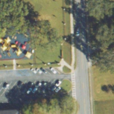Aerial view of Ethridge Inclusive Playground