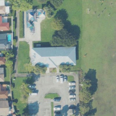 Aerial view of Eureka Villas Park