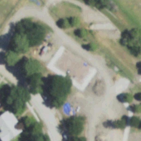 Aerial view of Evans Park