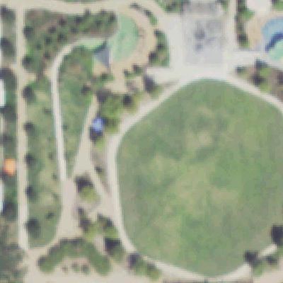 Aerial photo of Evelyn's Park