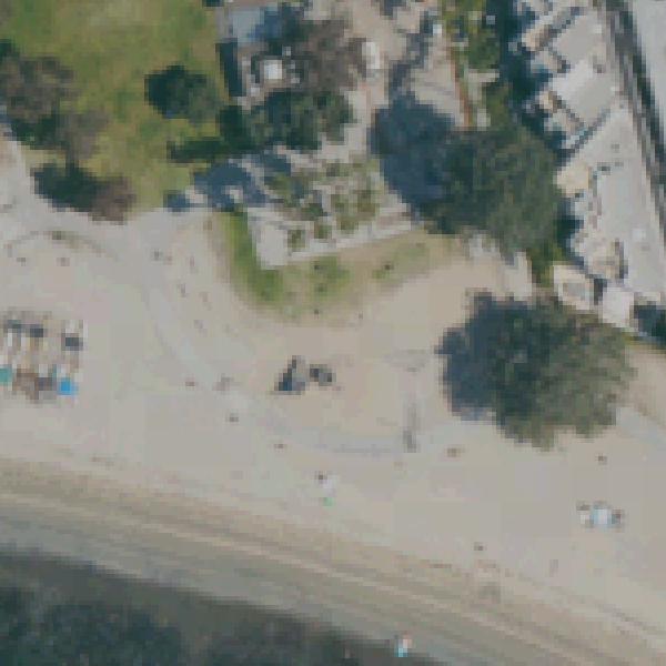 Aerial view of Fanuel Street Park