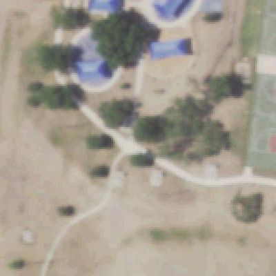 Aerial photo of Father Albert Benavides Park