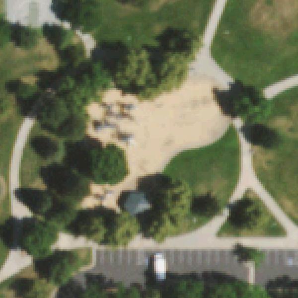 Aerial photo of Faversham Park