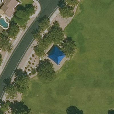 Aerial view of Finley Farms South Tot Lot Park