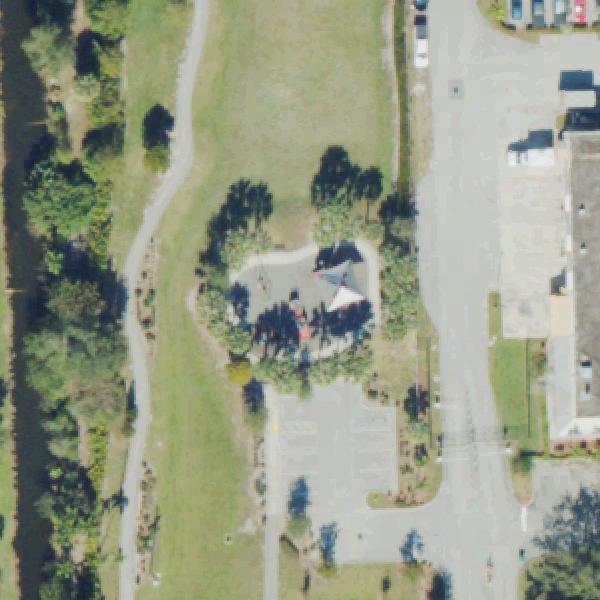 Aerial view of Firefighters Park