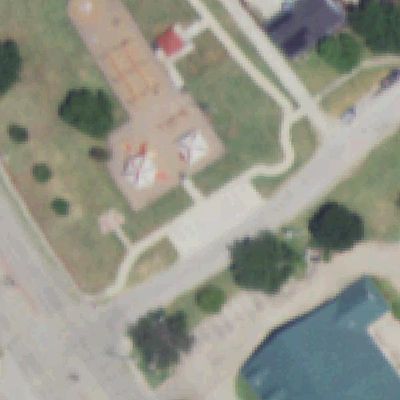 Aerial view of Firefighters Park