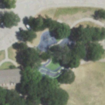 Aerial view of Flag Pole Hill Playground