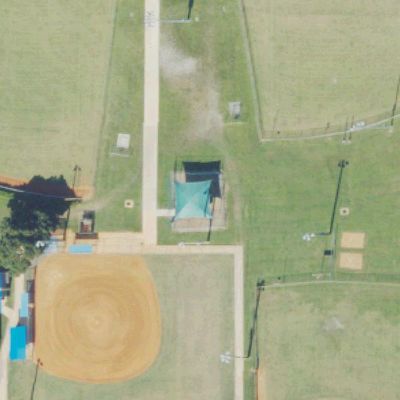 Aerial view of Flamingo Park