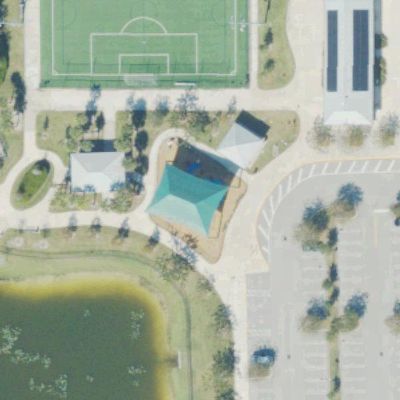 Aerial view of Flamingo West Park