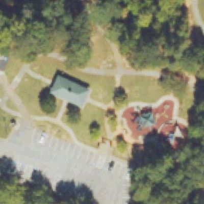 Aerial view of Flat Shoals Park