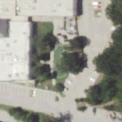 Aerial view of Flower Mound Market Street playground