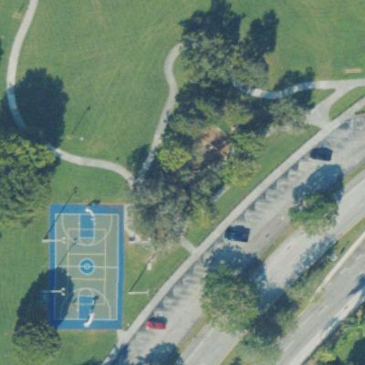 Aerial view of Forest Lakes Park