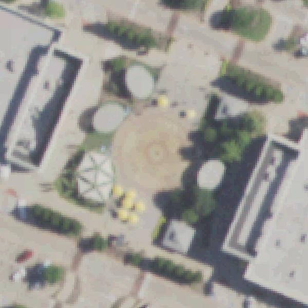 Aerial view of Fountain Play Area
