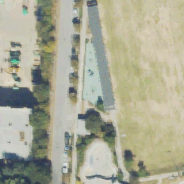Aerial view of Fourth Ward Skatepark Playground