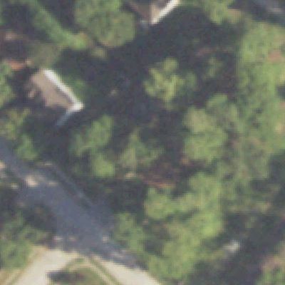 Aerial photo of Fox Run Toddler Park