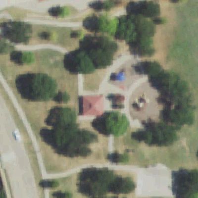 Aerial view of Frank Beverly Park