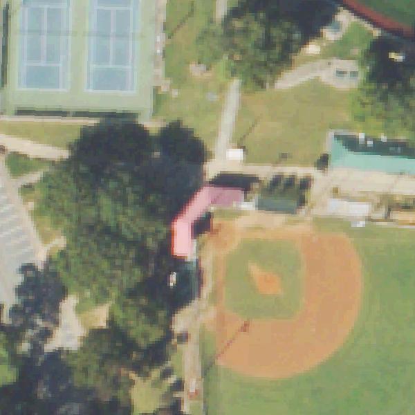 Aerial view of Frankie Allen Park