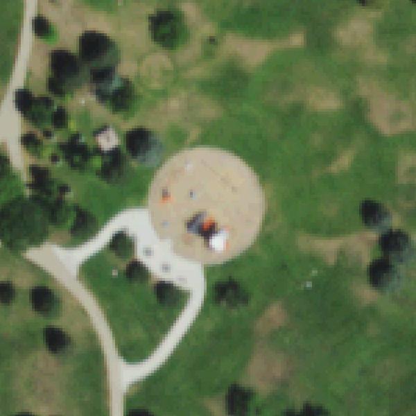 Aerial photo of Fred Thomas Playground