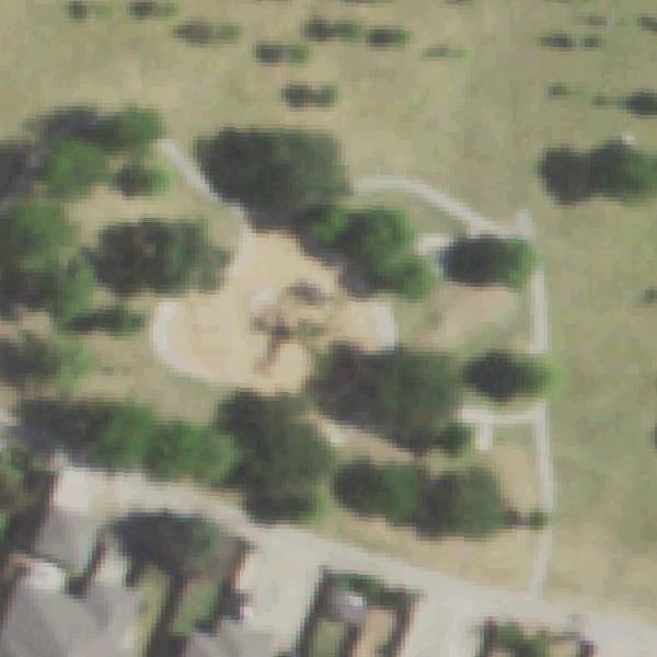 Aerial view of Friendship Park Playground