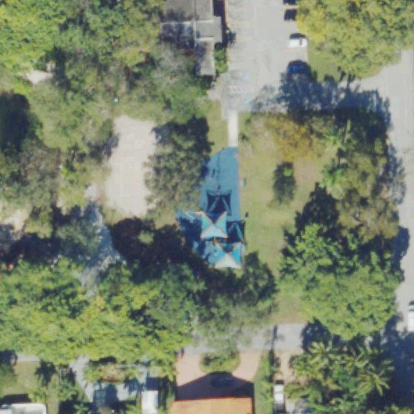 Aerial view of Fuchs Park