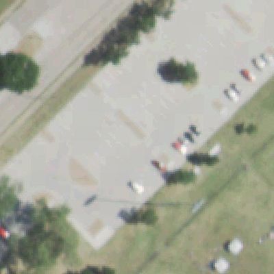 Aerial view of Garland Cricket Ground Parking
