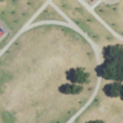 Aerial view of Garrett Park
