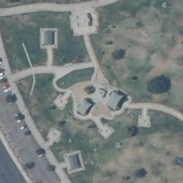 Aerial photo of Gary Reese Freedom Park