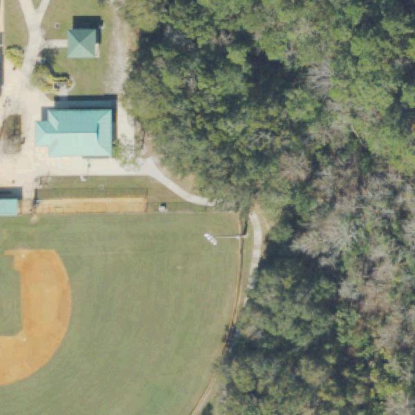 Aerial view of George Bailey Park