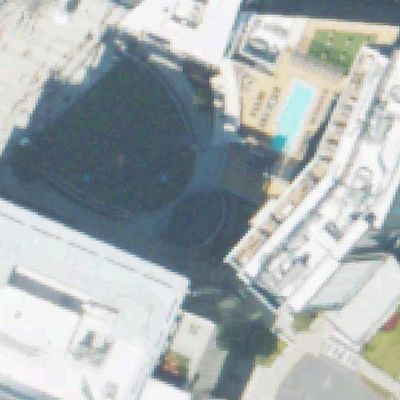 Aerial view of Georgia Power Pavilion