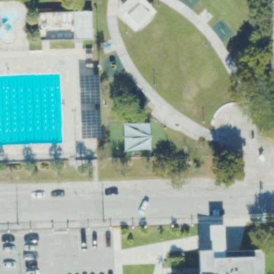 Aerial view of Gibson Park