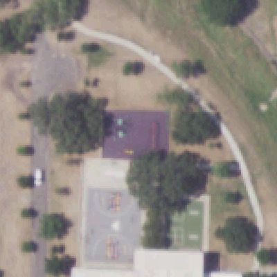 Aerial photo of Gilbert Garza Park
