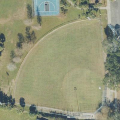 Aerial view of Gilbert McQueen Park