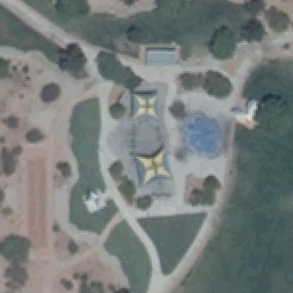 Aerial photo of Gilcrease Brothers Park