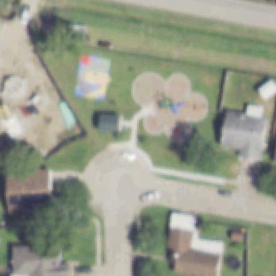 Aerial view of Ginger Creek Estates Park