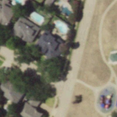 Aerial view of Glenwick park playground