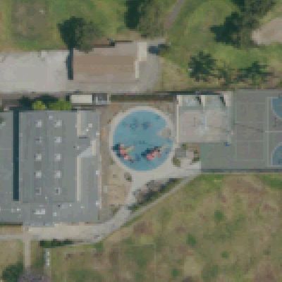 Aerial view of Golden Hill Recreational Center Playground