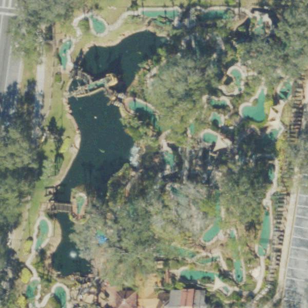 Aerial view of Golf