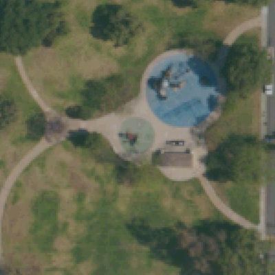 Aerial view of Gompers Park
