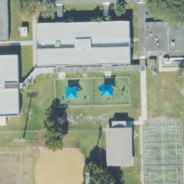 Aerial view of Goodlet Park