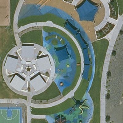 Aerial view of Goodyear Recreation Campus - Park