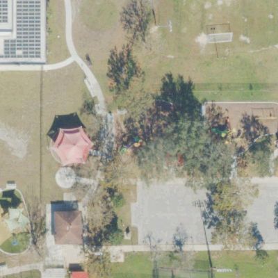 Aerial view of Grand Avenue Park