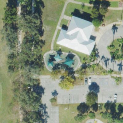 Aerial view of Grapeland Heights Park