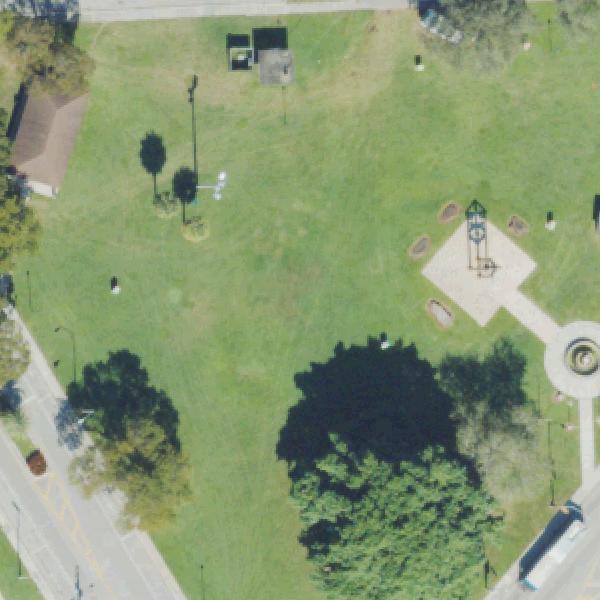 Aerial view of Griffing Park
