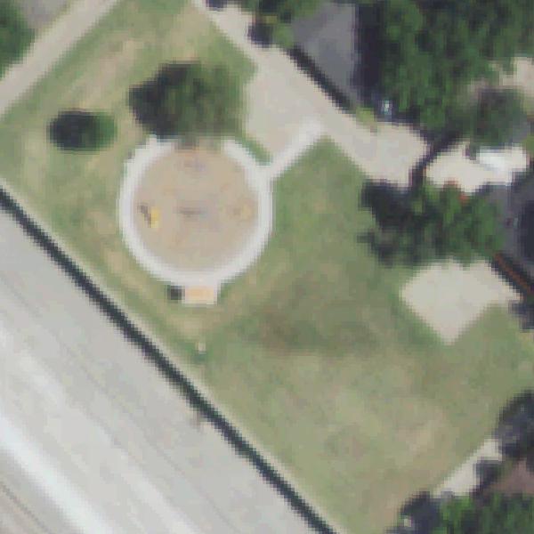 Aerial view of Grissom Park