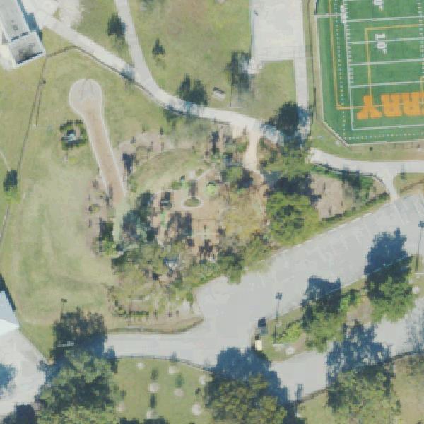 Aerial view of Gwen Cherry Park