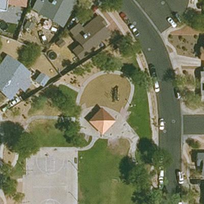 Aerial view of Habbies Park