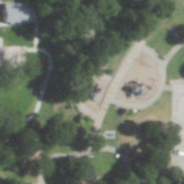 Aerial view of Haggard Park Playground