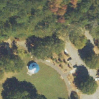 Aerial view of Hairston Park